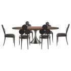 Caracole Classic Semper 96 Oval Dining Set - Deep Bronze 