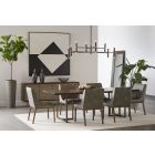 Sunpan MIXT Donnelly Dining Set - Antique Brass - Dark Mango - 95"