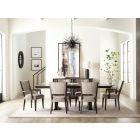 Pulaski Furniture Quincy Double Pedestal Dining Set in Black