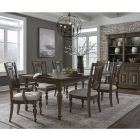 Pulaski Furniture Woodbury Leg Dining Set in Cowboy Boots Brown