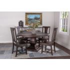 Home Trends & Designs Nimes 48" Round Dining Set in Vintage Java