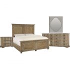 Hooker Furniture Boheme Laurier Queen Panel Bedroom Set in Brown