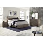 Aspenhome Modern Loft Panel Bedroom Set - Greystone #450