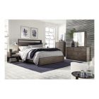 Aspenhome Modern Loft  Panel Bedroom Set - Greystone #451