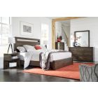 Aspenhome Modern Loft Panel Bedroom Set - Brownstone #451