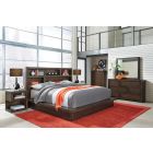 Aspenhome Modern Loft Platform Bedroom Set - Brownstone #451