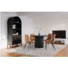 Moe's Home Collection Tower Dining Set in Black Marble