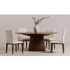 Moe's Home Collection Otago Oval Dining Set in Walnut Brown