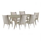 Artistica Home Haiku Rectangular Dining Set in Bianco