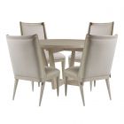 Artistica Home Brio Round Dining Set in Bianco