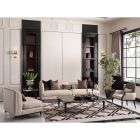 AICO Michael Amini La Francaise Mansion Sofa Set Cafe Black