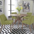 Liberty Furniture Space Savers Round Dining Set with Green Nido Chair