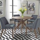 Liberty Furniture Space Savers Round Dining Set with Grey Nido Chair