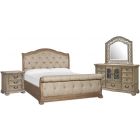 Magnussen Marisol Sleigh Upholstered Bedroom Set in Fawn B5132-01