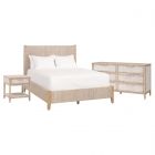 Essentials For Living Woven Malay Bedroom Set - White Wash