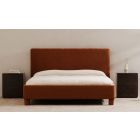 Moe's Home Collection Ichigo Queen Bedroom Set in Deep Orange