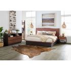 Home Trends & Designs San Marino King Bedroom Set in Raw Walnut