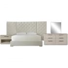 Universal Furniture Modern Brando Bedroom Set with Panels, Queen