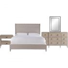 Universal Furniture Midtown Bedroom Set in Flannel, Queen