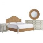 Universal Furniture Coastal Living Escape Seabrook Bedrom Set in Sailcloth, Queen