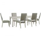 Universal Furniture Coastal Living Escape Homecoming 7pc Dining Table Set in Sandbar