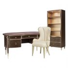 AICO Michael Amini Villa Cherie Desk Set - Hazelnut