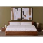 Moe's Home Collection Round Off King Bedroom Set in Walnut Brown