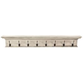 NovaSolo Halifax 4 Hook Coat Rack - White