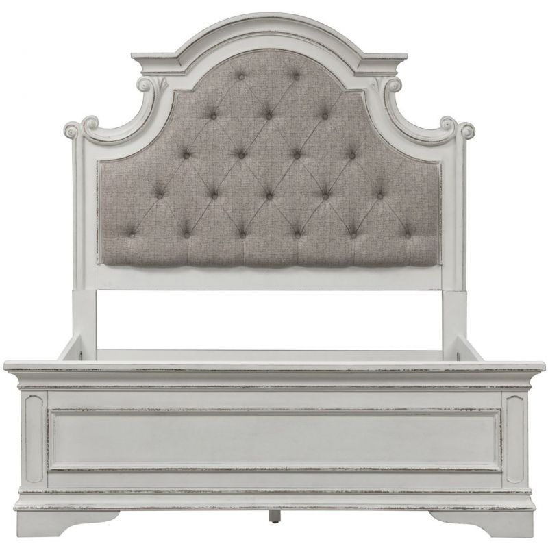 Liberty Furniture Magnolia Manor Upholstered Bed In Antique White Full Unlimited Furniture