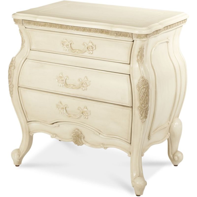 Aico Michael Amini Lavelle Blanc Nightstand Unlimited Furniture