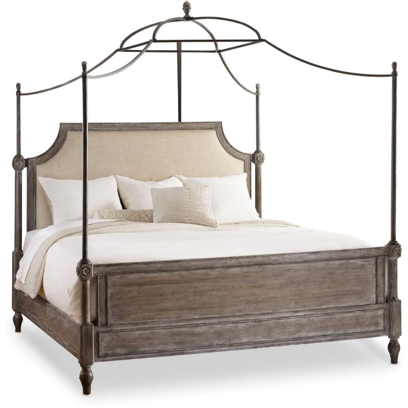 Canopy Bed King Wood : Amazon Com Dhp Jenny Lind Metal King Canopy Bed