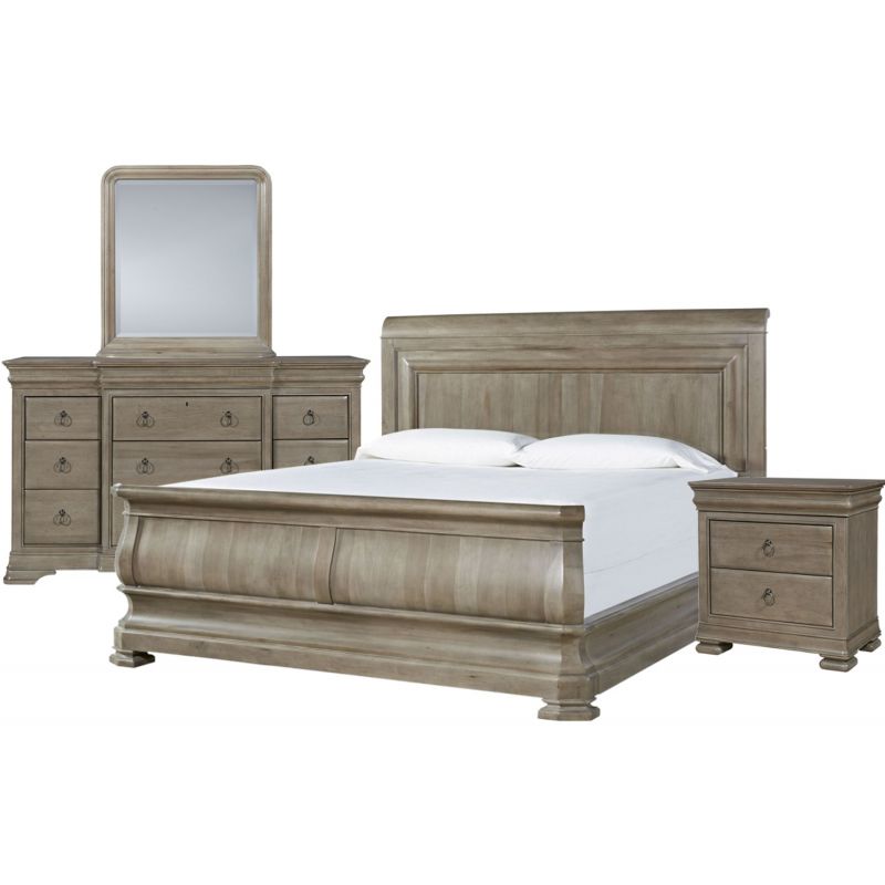 Universal Furniture Reprise Sleigh Bedroom Set In Driftwood Queen A B Bs