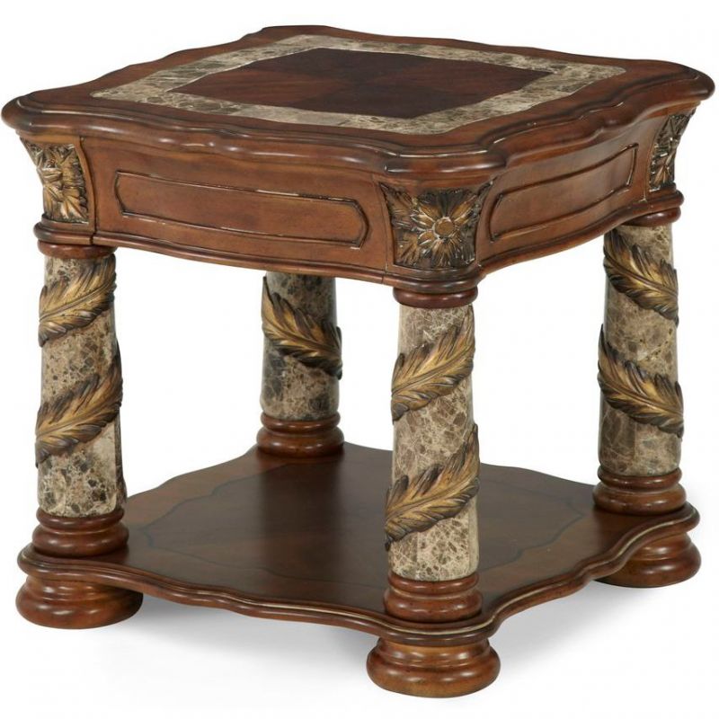 Aico Michael Amini Villa Valencia End Table Unlimited Furniture