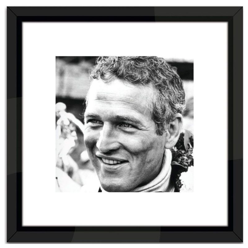 Worlds Away Paul Newman Racing 16x16 In Black Lacquer Frame Unlimited Furniture