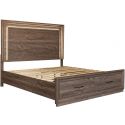 Liberty Furniture Horizons King Storage Bed in Graystone