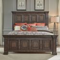 Liberty Furniture Big Valley Queen Panel Bed in Brownstone