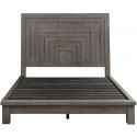 Liberty Furniture Modern Farmhouse California King Platform Bed in Dusty Charcoal with Heavy Distressing