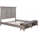 Liberty Furniture Ivy Hollow King Storage Bed in Weathered Linen