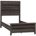 Liberty Furniture Tanners Creek Twin Panel Bed in Greystone