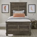 Liberty Furniture Lakeside Haven Opt Full Panel Bed in Brownstone