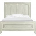 Magnussen Raelynn Panel Bed in Weathered White, Queen