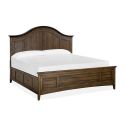 Magnussen Bay Creek Arched Bed with Storage Rails, King