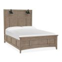 Magnussen Paxton Place Lamp Panel Bed with Regular Rails, Queen