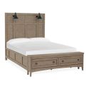 Magnussen Paxton Place Lamp Panel Storage Bed, Queen