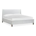 Magnussen Lindon White Upholstered Island Bed, California King