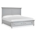 Magnussen Charleston Panel Storage Bed in Harbor Gray, Queen