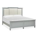 Magnussen Glenbrook Panel Bed with Upholstered Headboard, Queen