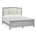 Magnussen Glenbrook Panel Bed with Upholstered Headboard, Cal King