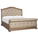 Magnussen Marisol King Sleigh Upholstered Bed in Fawn