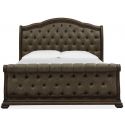 Magnussen Durango Queen Sleigh Upholstered Bed in Willadeene Brown